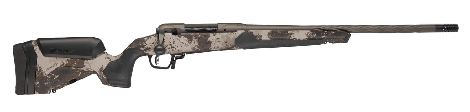 Savage Arms 32604 110 Core Hunter Pro 6.5 PRC 3+1 22" Fluted Barrel, Savage Western Camo AccuStock w/AccuFit V2 Synthetic Stock, Right Hand
