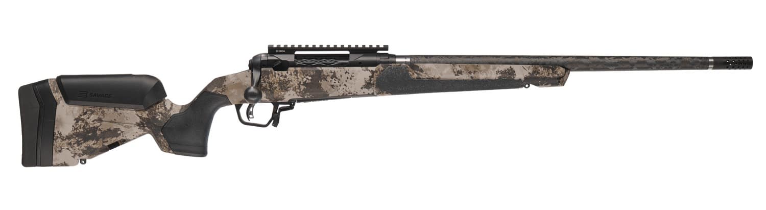 Savage Arms 32742 110 UltraLite Pro Full Size 300 PRC 5+1 24" Carbon Fiber Barrel, Savage Western Camo Accufit V2 Synthetic Stock, Right Hand