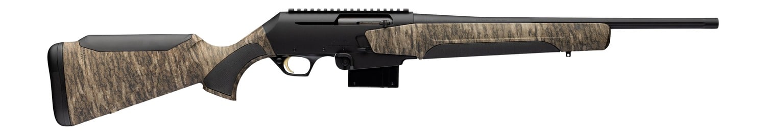 Browning 039034218 BAR Mk4 Full Size 308 Win 10+1 18.50" Matte Blued Fluted Barrel & Aluminum Alloy Receiver w/ Picatinny Rail, Mossy Oak Bottomland Adj Shim Synthetic Stock