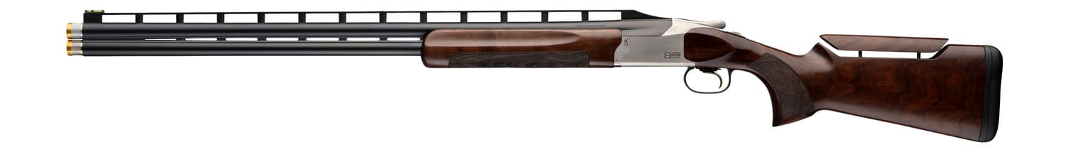 Browning 0183734002 Citori 825 Trap 12 Gauge Break Open 3" 2rd 32" Matte Blued Over/Under Vent Rib Barrel, Silver Nitride Steel Receiver, Adj Comb Gloss Black Walnut Stock, Left Hand