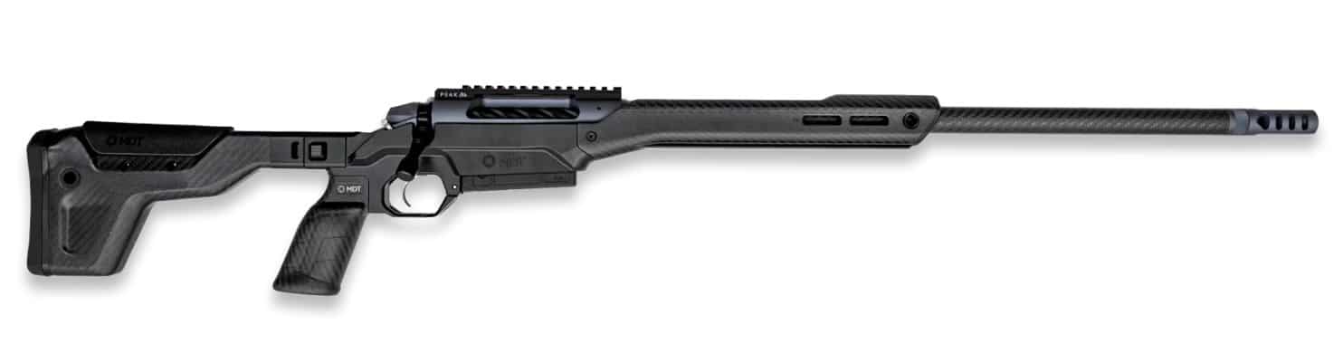 Weatherby 3WAMC25CMR4B 307 Alpine MDT Carbon 25 Creedmoor 3+1 22" Carbon Fiber Threaded Barrel, Carbon Gray Cerakote Steel Receiver w/Picatinny Rail, Arca Rail Forend, Black HNT26 MDT Chassis Carbon F