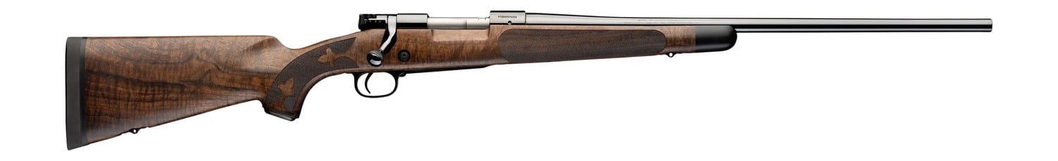 Winchester Repeating Arms 535248233 Model 70 Super Grade 300 Win Mag 3+1 26" Blue Polished Target Crown Barrel, Blue Polished Steel Drilled & Tapped Receiver, Gloss AAA Claro Walnut Fixed Stock, Right