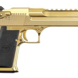 Magnum Research DE357ZNG Desert Eagle Mark XIX 357 Mag 9+1 6" Picatinny Rail Barrel, Gold Zirconium Nitride Serrated Slide & Frame