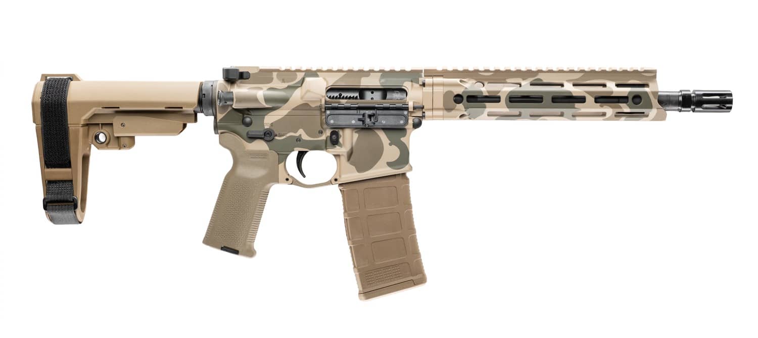 Cnc Firearms CNCDDDCV7P2 Daniel Defense V7 10.30" Barrel, Duck Camo Receiver w/Picatinny Rail. M-LOK Handguard, Polymer Stock, Ambidextrous