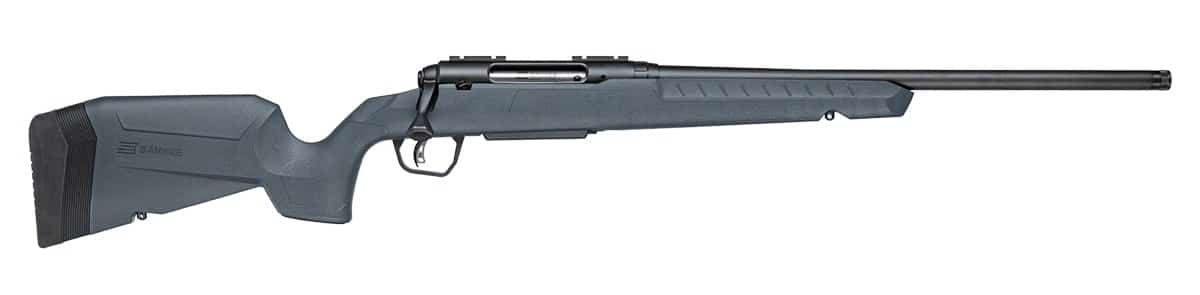 Savage Arms 33125 Axis 2  22-250 Rem 4+1 20" Matte Black Carbon Steel Threaded Barrel, Drilled & Tapped Receiver, Gray Fixed w/Pistol Grip Synthetic Stock, Right Hand