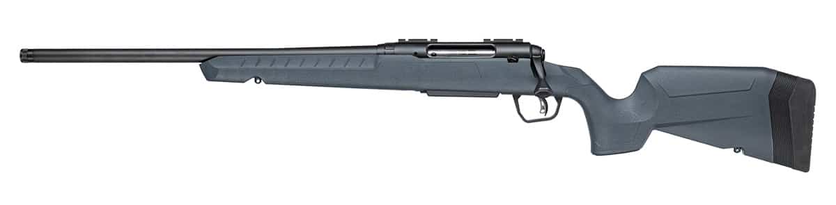 Savage Arms 33147 Axis 2 5.56 NATO 4+1 20" Matte Black Carbon Steel Threaded Barrel, Drilled & Tapped Receiver, Gray Fixed w/Pistol Grip Synthetic Stock, Left Hand