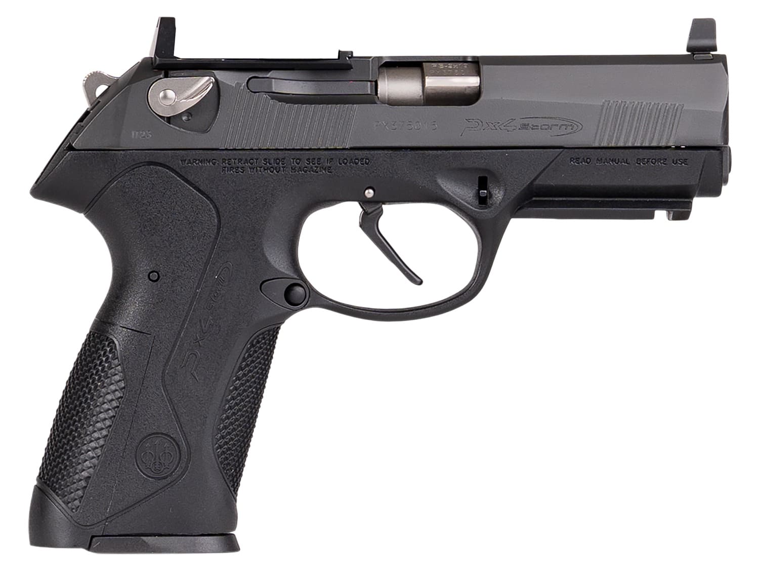Langdon Tactical Tech PX4FFONRR Beretta Px4 9mm Luger 15+1 4" Stainless Steel Barrel, Optic Ready/Serrated Slide, Black Polymer Frame w/Picatinny Rail, RMR Footprint, Ambidextrous