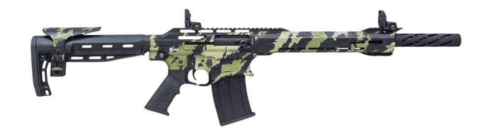 Citadel CBOSS2512-VECG Boss25 12 Gauge 3" 5+1 18.75" Threaded Barrel, Vector Green Camo Steel Receiver w/Picatinny Rail, Adj Comb Synthetic Butt Stock, Picatinny Rail Forend, Polymer Grip