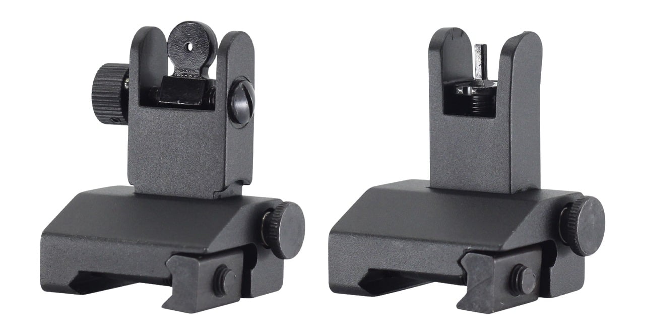 JE MACHINE TS-PS7B-AL      FLIP UP F/R SIGHTS ALUM