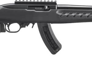 RUGER 22 CHARGER 22LR 8" - W/RAIL THREADE BLACK