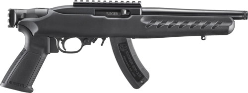 RUGER 22 CHARGER 22LR 8" - W/RAIL THREADE BLACK