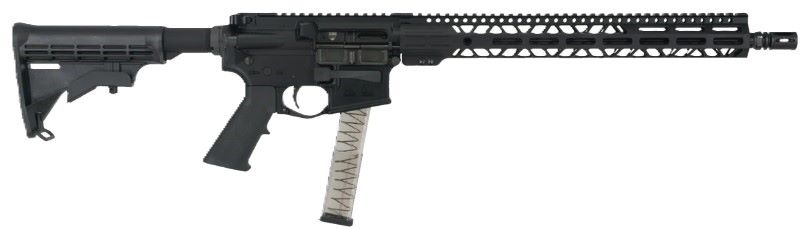 FAXON SPORT AR-15 RIFLE 9MM - PCC 16" M4 STOCK BLACK