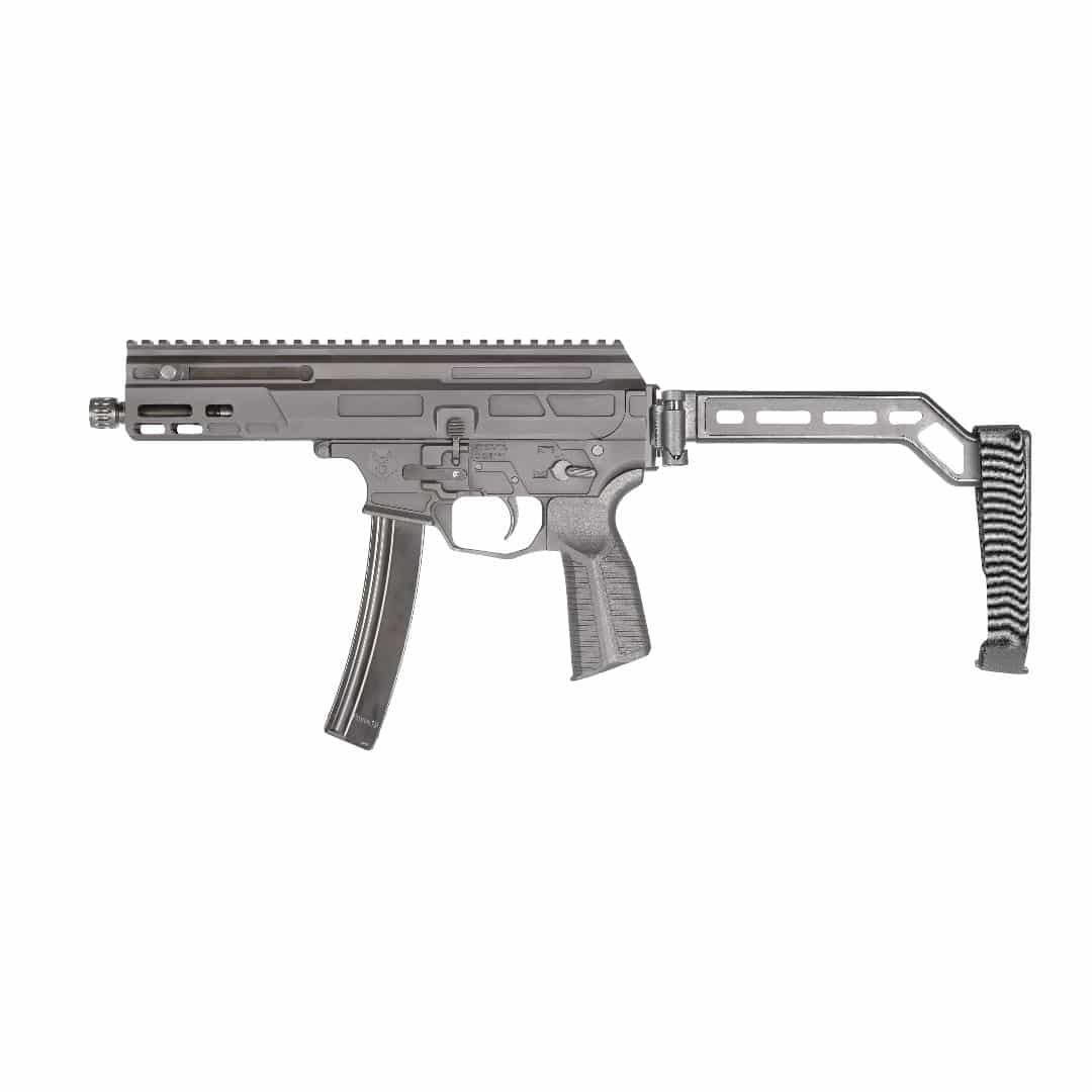 Matador Arms MAT-9K Roller Pistol 9mm Luger 30rd Magazine 5.5 Barrel H&K Magazine Compatible Black Brace