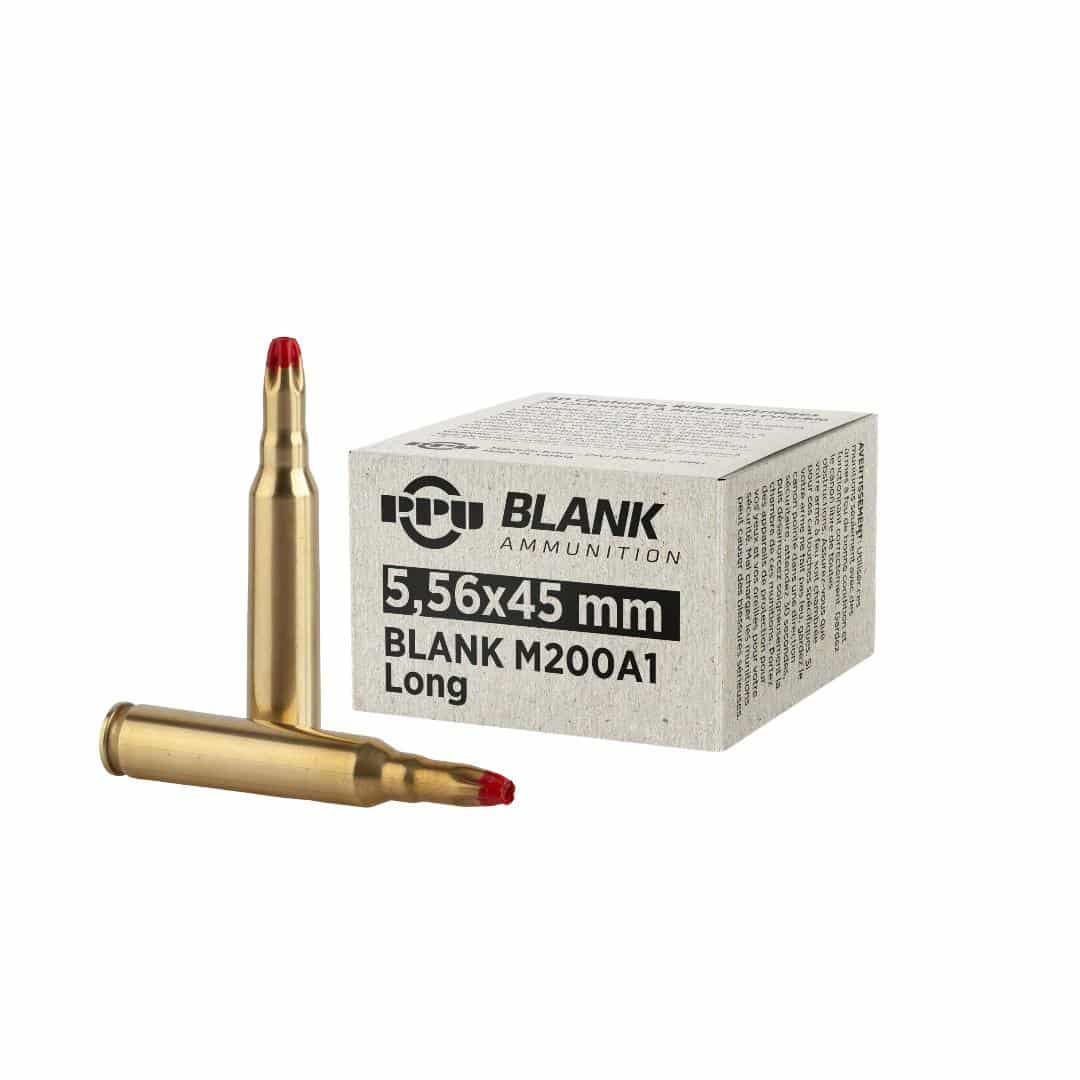 PPU Blank Rifle Ammunition  5.56 M200 Blanks 20/ct