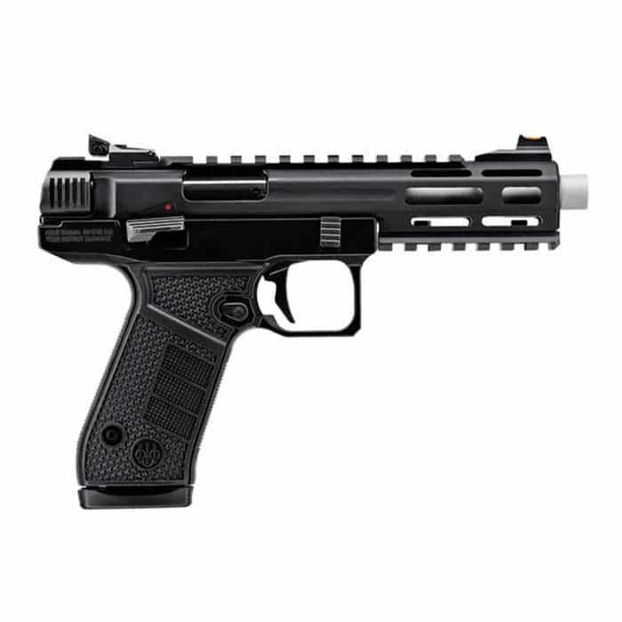 Beretta B22 Jaguar SAO Handgun .22 LR 15rd Magazines(2) 5.25" Threaded Tact Metal Barrel Black Frame