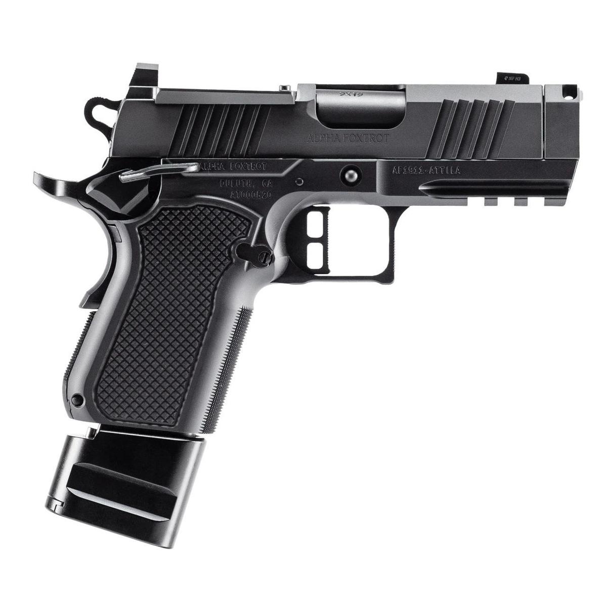 Alpha Foxtrot AF1911-ROMULUS Handgun 9mm Luger 20rd Magazines(5) 3.5'' Ported Barrel MOS DLC Black