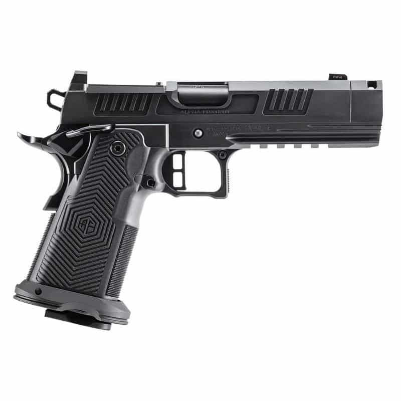 Alpha Foxtrot 1911 Romulus 10mm Auto 17rd Magazines(2) 4.25" Comp Threaded Barrel MOS DLC Black