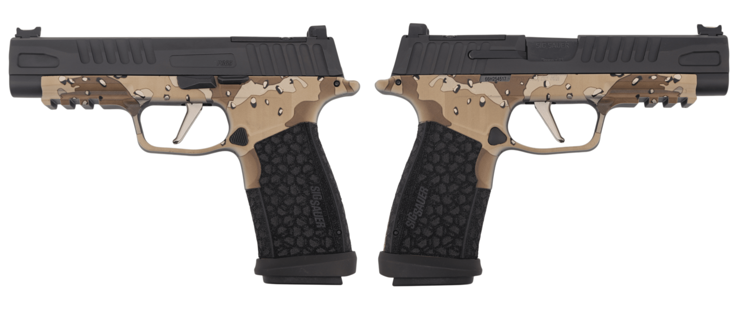 SIG SAUER P365 FUSE 9MM 4.3" CHOCOLATE CHIP CAMO O.R. 1-17RD, 2-21RD