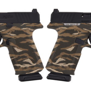 RUGER RXM THREADED 9MM PISTOL 4.5" BBL OD GREEN TIGER STRIPE MAGPUL EHG, O.R. 2-15RD MAGS
