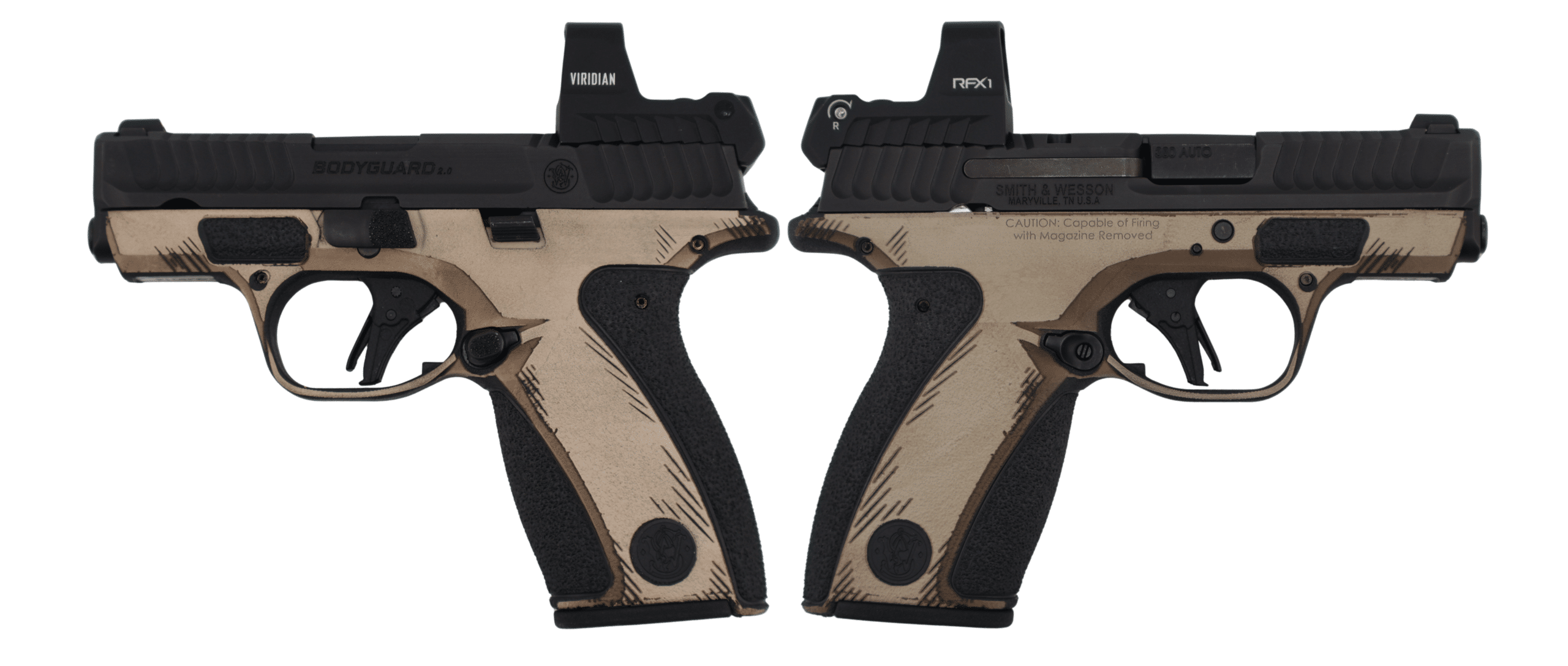 SMITH & WESSON BODYGUARD 2.0 NMS SKETCH W/ RFX1 OPTIC 380ACP PISTOL 2.75" 1-10RD 1-12RD