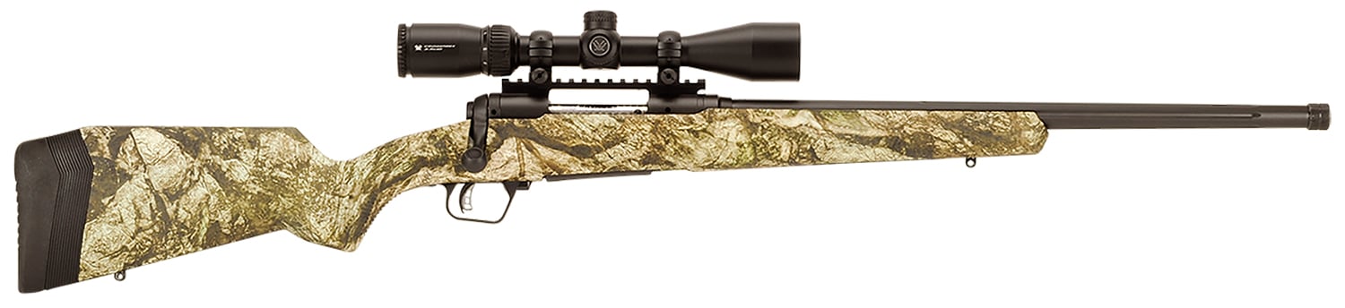 Savage Arms 57357 110 Apex Predator XP 22-250 Rem 4+1 20", Matte Black Metal, Mossy Oak Mountain Country Synthetic Stock, Vortex Crossfire II 4-12x44mm