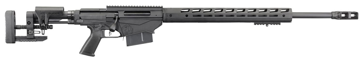 Ruger 18081 Precision 300 Win Mag 5+1 26" Heavy Contour Barrel with Magnum Muzzle Brake, Tunable Compensator, Type III Hard Coat Anodized Finish, Ruger Precision MSR Stock, Optics Ready