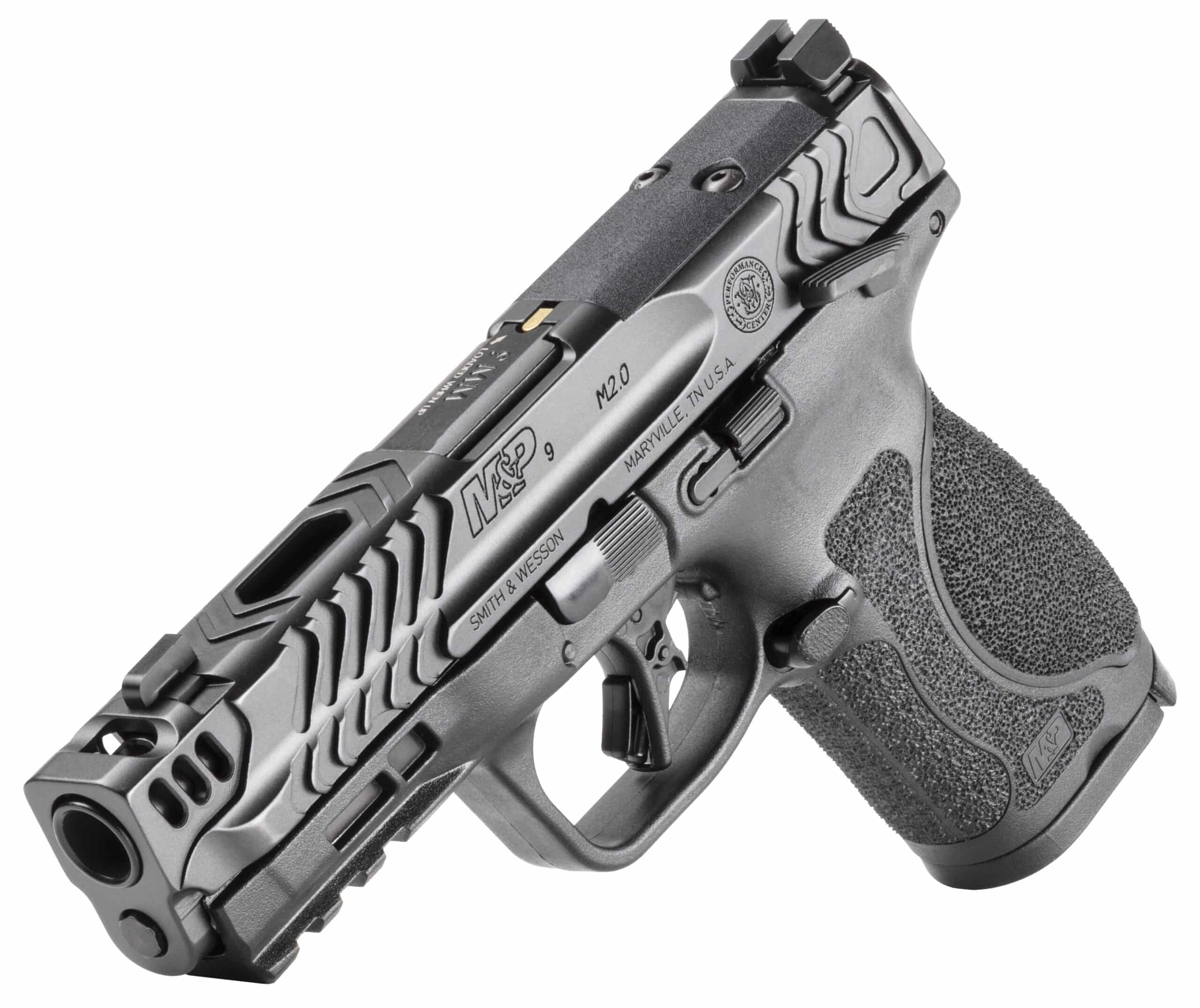 SMITH & WESSON PC M&P 9 M2.0 COMPACT CARRY COMP 9MM PISTOL BLACK, O.R. TS 2-10RD CA COMPLIANT
