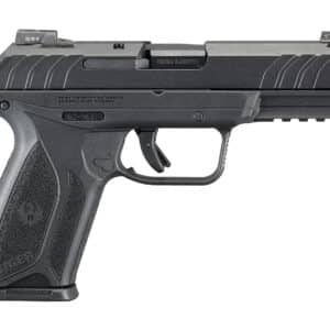 Ruger 3825 Security-9 Pro 9mm Luger  4" Barrel 15+1, Black Polymer Frame With Picatinny Acc. Rail, Black Oxide Steel Slide, Integrated Trigger Safety