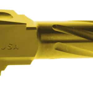 Rival Arms RARA20G301E Precision V1 Match Grade 9mm Luger 3.41" Fluted Gold PVD Stainless Steel, Fits Glock 43/43X