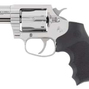 Colt Mfg KCOBRASB2RBBS King Cobra  357 Mag 6rd Shot 2" Stainless Steel Barrel, Cylinder & Frame, Black Hogue Overmolded Grip, Exposed Hammer, DA/SA