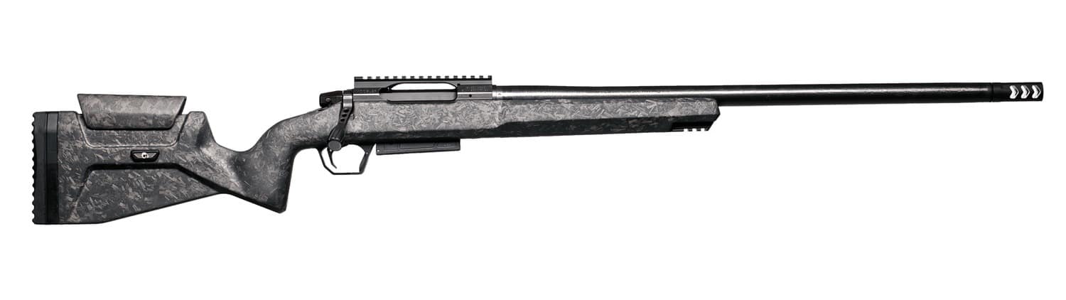 Christensen Arms 801-14060-00 MCR 22 Creedmoor 4+1 20" Carbon Fiber Threaded Barrel Black Nitride Receiver w/Picatinny Rail, Black Adj Cheek Riser w/Pistol Grip Carbon Fiber Stock