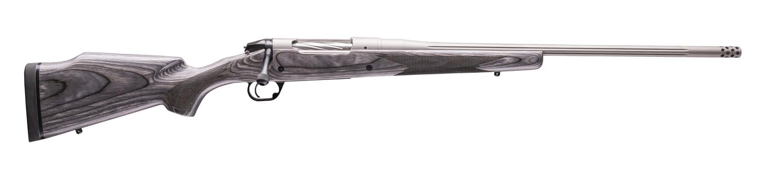 Bergara Rifles BPR40-308 Premier Platinum Stalker Full Size 308 Win 20" 5+1 Titanium Cerakote Fluted Threaded Barrel, Titanium Cerakote Stainless Steel Drilled & Tapped Receiver, Gray Pepper Fixed Mon