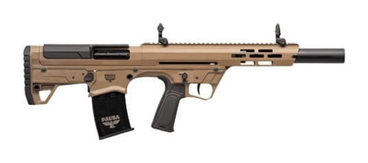 Panzer Arms PABP12BPSFDE BP12 Gen3 12 Gauge Semi-Auto 3" 5+1 18.50" Black Barrel, Flat Dark Earth Aluminum/Polymer Receiver w/Picatinny Rail, M-LOK Handguard, Flat Dark Earth Adj Cheekrest Polymer Sto