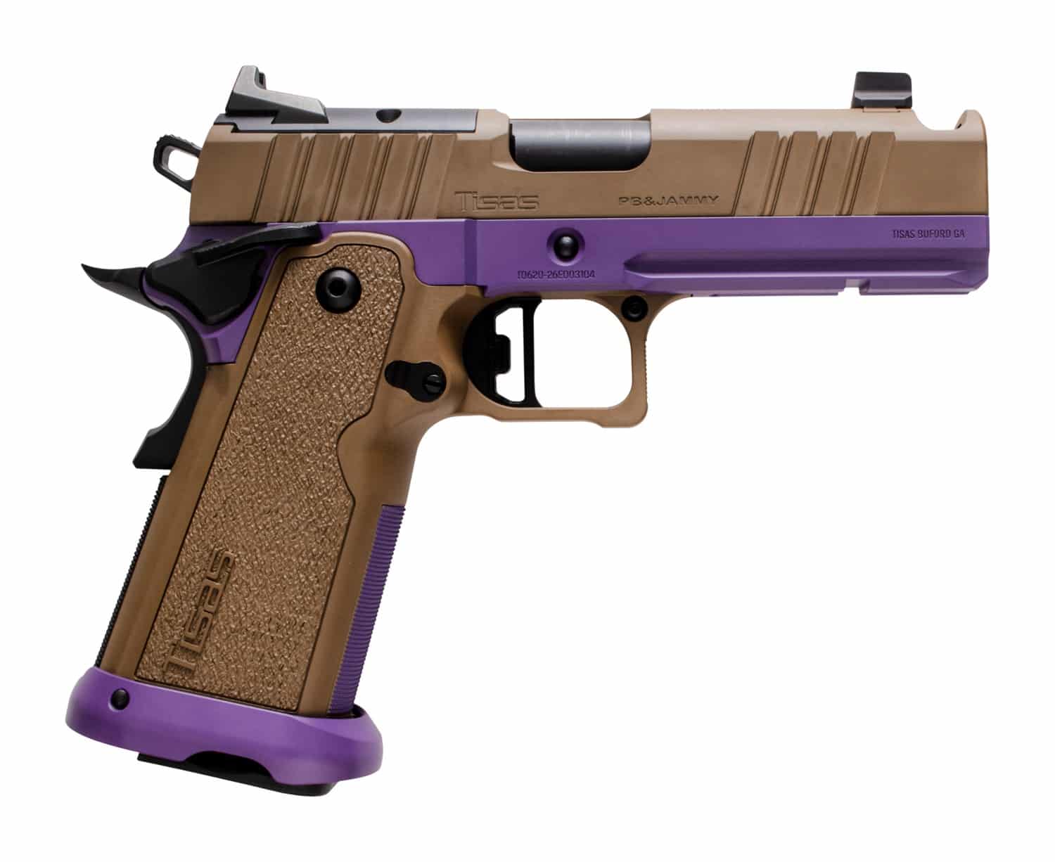 Tisas Arms Customs 12500034AA18 1911 Sports South Exclusive 9mm Luger 18+1 4.25" Carbon Steel Optic Ready Slide