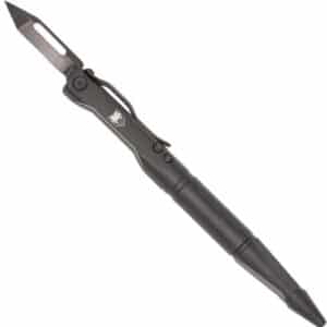 COBRATEC SCRIBE PEN KNIFE 1.5" - BLACK WITH POCKET CLIP