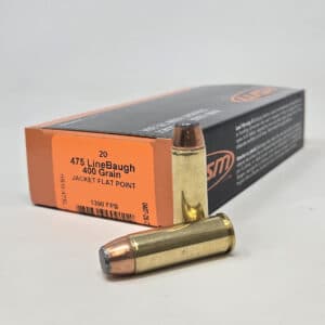 HSM 475 Linebaugh Ammunition HSM475L-1-N 400 Grain Jacketed Flat Soft Point 20 Rounds