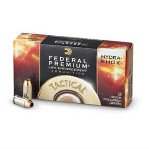 Federal 45 Auto Hydra-Shok Tactical P45HS1G 230 gr JHP 50 rounds