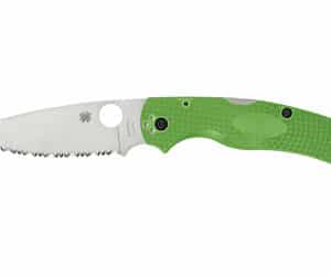 SPYDERCO NATIVE CHF SLT LW GRN SRTD