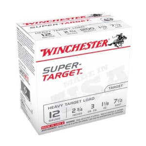 Winchester 12 Gauge Ammunition Target TRGT12M7 2 3/4" 1-1/8oz #7-1/2 shot 1200 FPS CASE 250 rounds