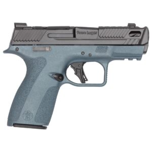 S&W PC M&P 9 Blue Titanium Shield X Carry Comp Handgun 9mm luger 10rd Magazines(2) 3.6" Barrel TLCI Thumb Safety CA Compliant