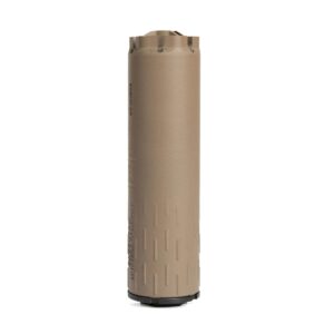 HUXWRK Flow 9K PCC Direct Thread Suppressor 9mm Luger 4.9" Length FDE
