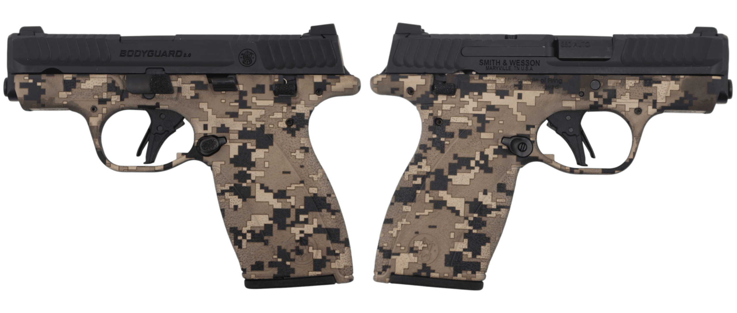 SMITH & WESSON BODYGUARD 2.0 MS DIGITAL CAMO 380ACP 2.75" 1-10RD 1-12RD