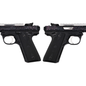 RUGER MARK IV 22/45 22LR PISTOL 4.4" T.B. SPLATTER 2-10RD MAGS