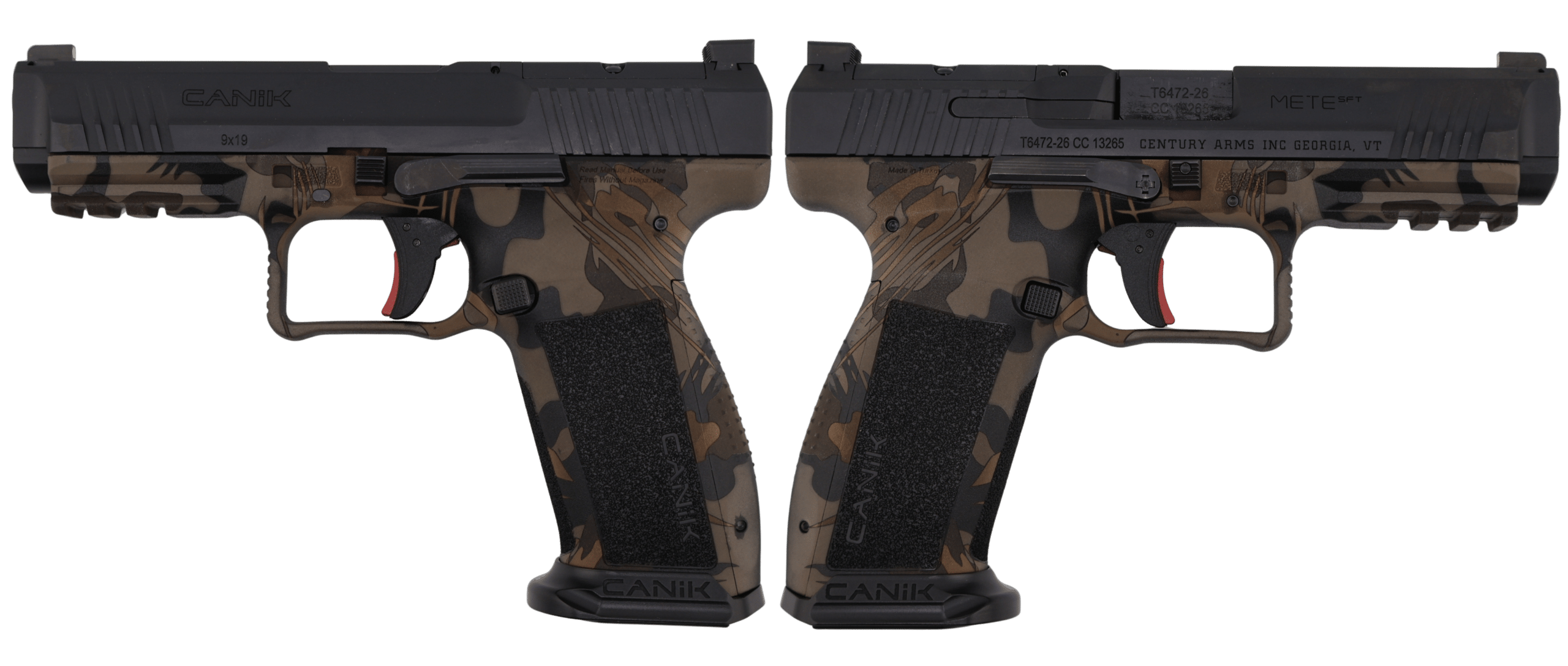 CANIK METE SFT ONE SERIES 9MM RHODESIAN TAN PSTL 4.46 BRL 1-18RD MAG