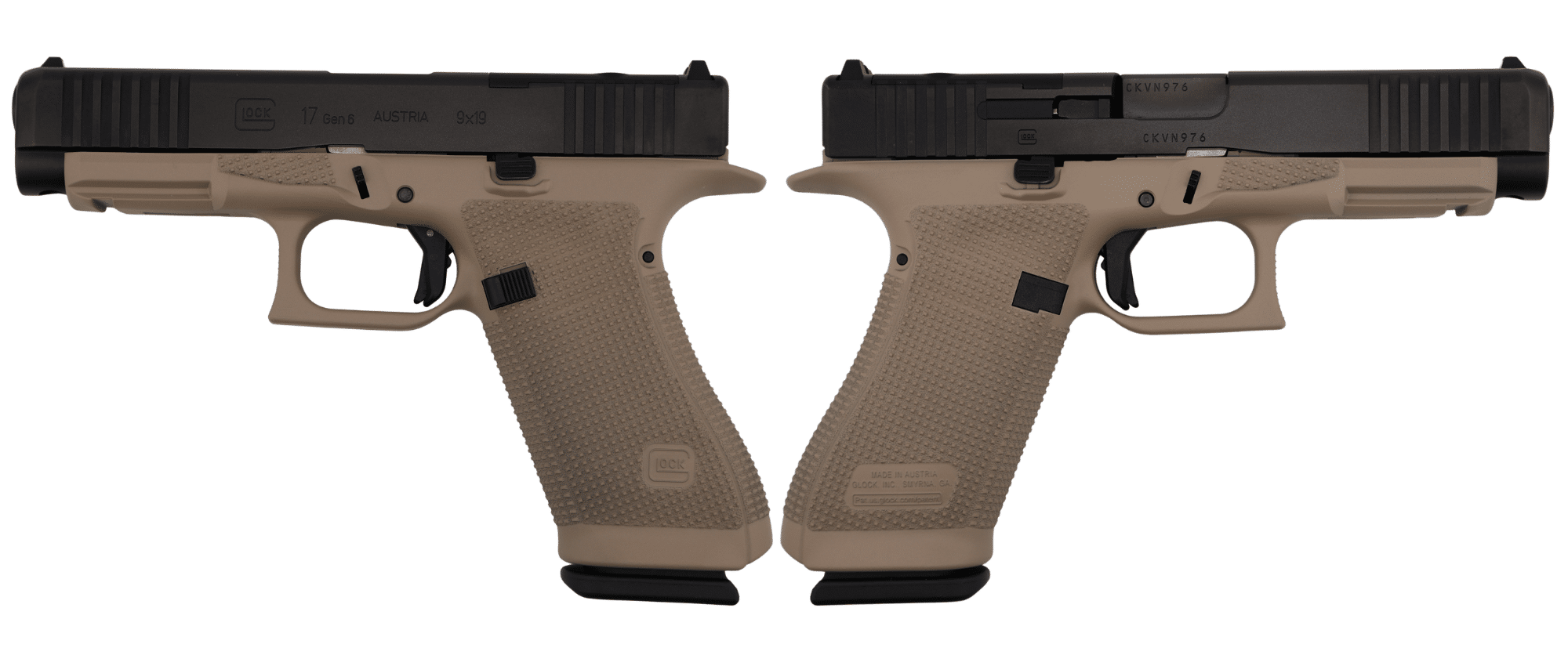GLOCK 17 GEN6 ORS 9MM PISTOL FDE 4.49" FXD COMM 3-17RD MAGS